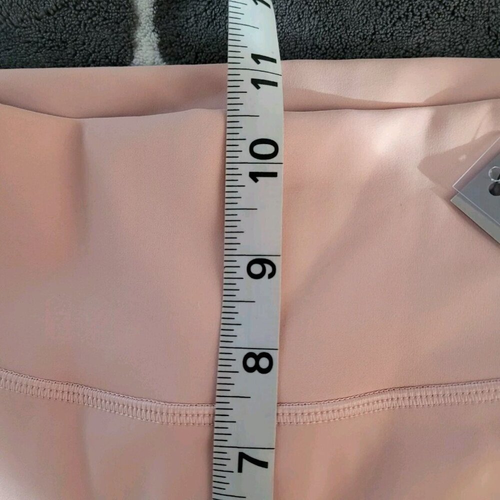 High-Waist Light Pink Leggings - Picture 5 of 8